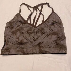 Betsy Johnson | Brown Crisscross Back Sports Bra - Medium